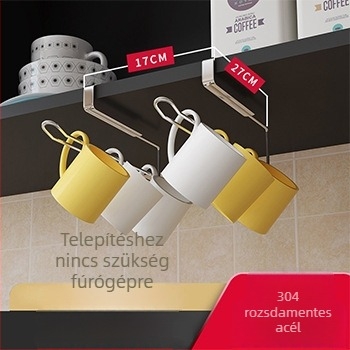 Jemi konyhai falra szerelhető polc – rozsdamentes acél 304, többfunkciós, modern minimalista stílus