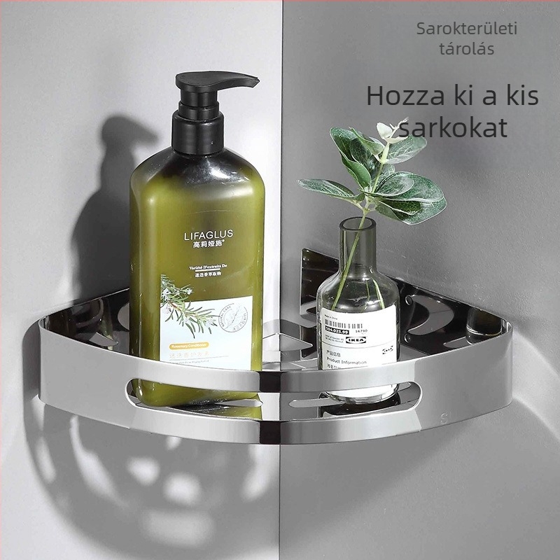 Baiyu 5 részes rozsdamentes acél törölközőtartó készlet, modern minimalista fürdőszoba stílus, fényes felület