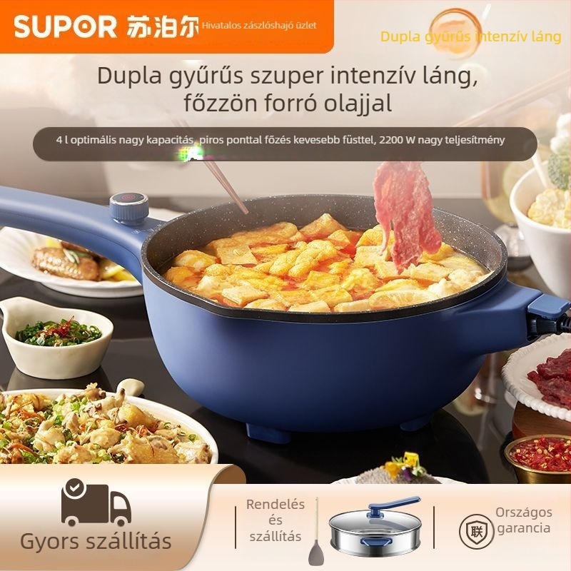 Supor elektromos forrófazék – többfunkciós edény gőzölésre, főzésre, sütésre, 3–4 l