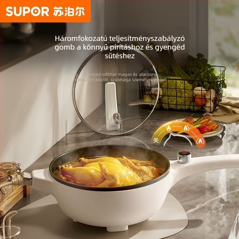 Supor elektromos forrófazék – többfunkciós edény gőzölésre, főzésre, sütésre, 3–4 l