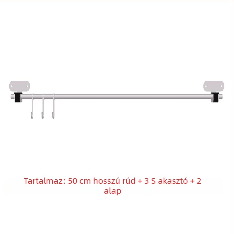 Fali konyhai tároló rozsdamentes acélból, sokoldalú, téglalap alakú, összecsukható kivitel, pálcikák, edények, fűszerek és fedők tárolására