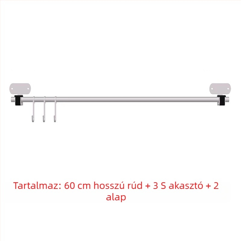 Fali konyhai tároló rozsdamentes acélból, sokoldalú, téglalap alakú, összecsukható kivitel, pálcikák, edények, fűszerek és fedők tárolására