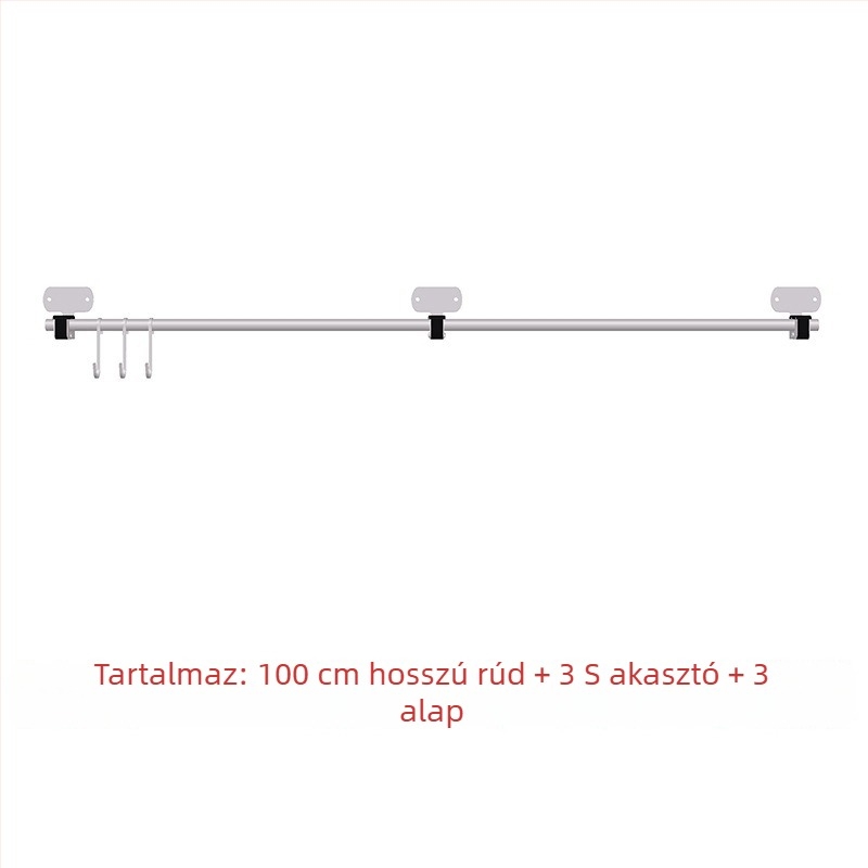 Fali konyhai tároló rozsdamentes acélból, sokoldalú, téglalap alakú, összecsukható kivitel, pálcikák, edények, fűszerek és fedők tárolására