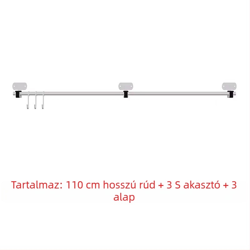 Fali konyhai tároló rozsdamentes acélból, sokoldalú, téglalap alakú, összecsukható kivitel, pálcikák, edények, fűszerek és fedők tárolására