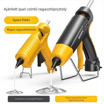 Ipari szintű nagy teljesítményű forró ragasztópisztoly, szabályozható hőmérséklet és nagy viszkozitás háztartási használatra