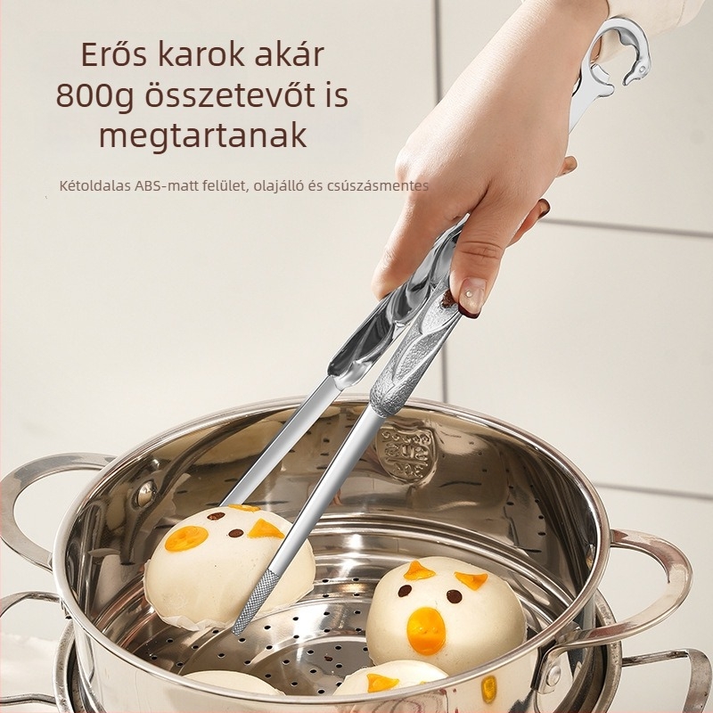 304 rozsdamentes acél barbecue készlet – négy darabos: olló, csipesz, fűszerőrlő, fűszertartó üveg