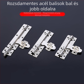 Tipa A zárócsap, 201 rozsdamentes acélból, elektroplattolt felületkezelés, modern minimalista stílus, alkalmas védett vasajtókhoz és belső duplaajtókhoz.