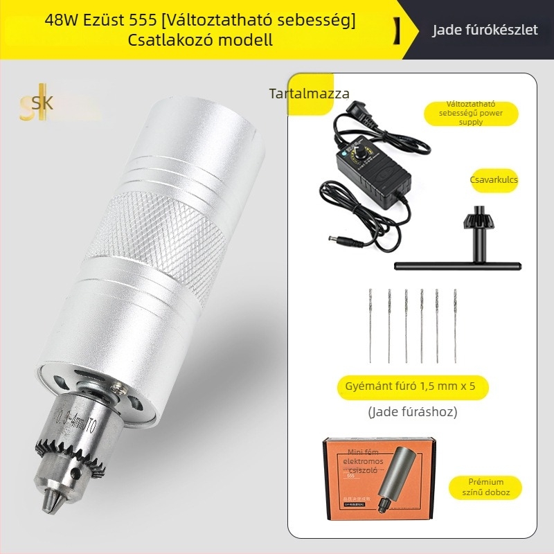 Shuokun Nagy teljesítményű kézi elektromos csiszoló- és gravíró készülék nefrit polírozásához és gravírozásához, hálózati tápellátás, 50V max, alkalmas nefrithez, fához, fémhez, műanyaghoz és DIY projektekhez