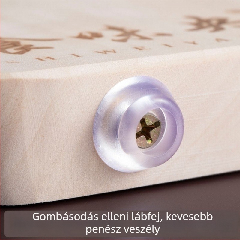 Fűzfa vágódeszka, tömörfa, csúszásmentes, téglalap alakú, kínai stílus
