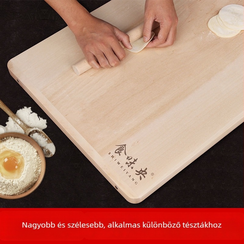 Fűzfa vágódeszka, tömörfa, csúszásmentes, téglalap alakú, kínai stílus
