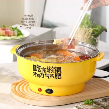 Elektromos forró fazék, belső edény rozsdamentes acélból, 2–3 liter kapacitás, szárazodás elleni funkció, teljesítmény legfeljebb 800 W
