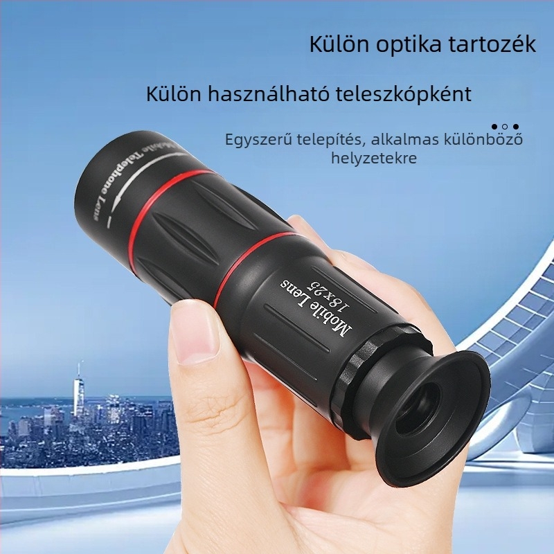 Mobiltelefon teleobjektív lencse kültéri tevékenységekhez (OEM; Import: Nem; Cél: Kültéri tevékenységek)