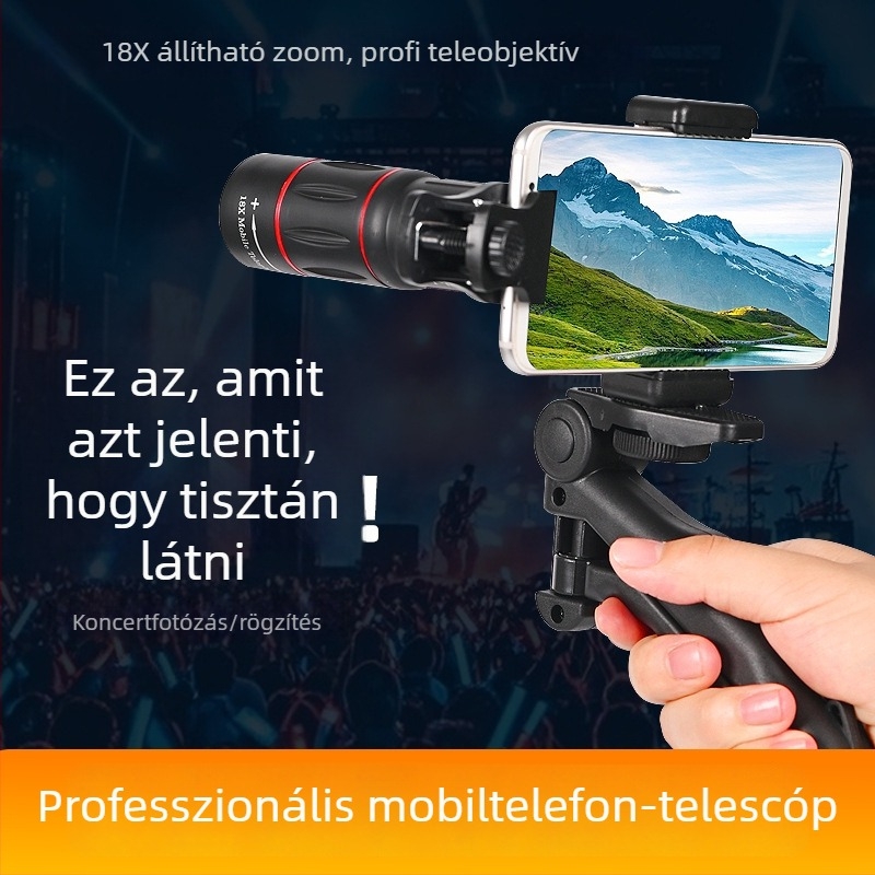 Mobiltelefon teleobjektív lencse kültéri tevékenységekhez (OEM; Import: Nem; Cél: Kültéri tevékenységek)
