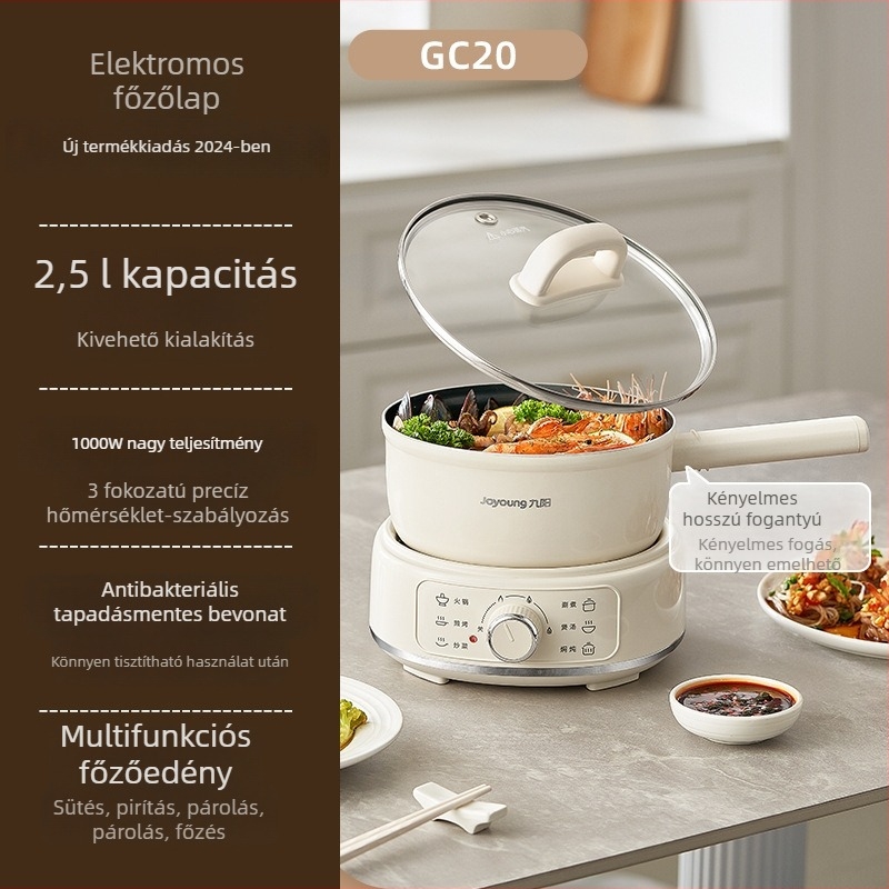 Joyoung elektromos főzőedény, 2,5 L – integrált elektromos forró edény, többfunkciós gőzölő HG25-G211S