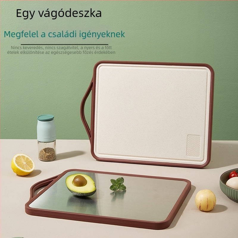 Cooking Starter PP antibakteriális vágódeszka, kétoldalas, penészmentes, csúszásmentes, konyhához