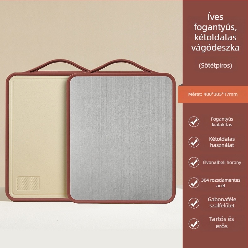 Cooking Starter PP antibakteriális vágódeszka, kétoldalas, penészmentes, csúszásmentes, konyhához
