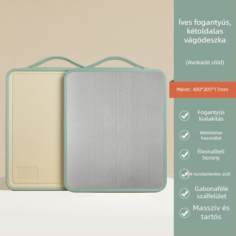 Cooking Starter PP antibakteriális vágódeszka, kétoldalas, penészmentes, csúszásmentes, konyhához