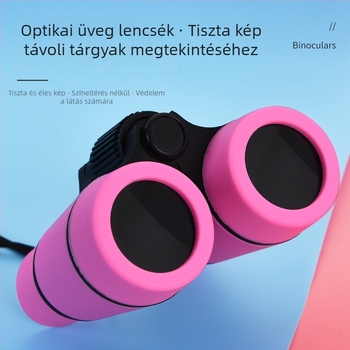 Gyerekeknek szóló binokuláris teleszkópos játék, 10x nagyítás, HD kép, állítható fókusz