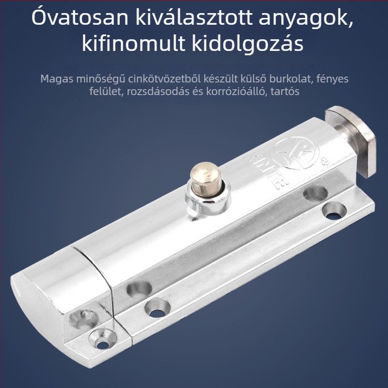 Egységes mozgó retesz – 404/406/506, cink ötvözetből, felületkezelés: cink, modern minimalist stílus ajtókhoz és szekrényekhez
