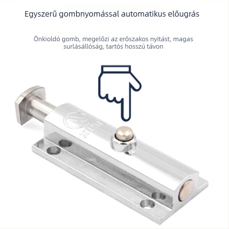 Egységes mozgó retesz – 404/406/506, cink ötvözetből, felületkezelés: cink, modern minimalist stílus ajtókhoz és szekrényekhez