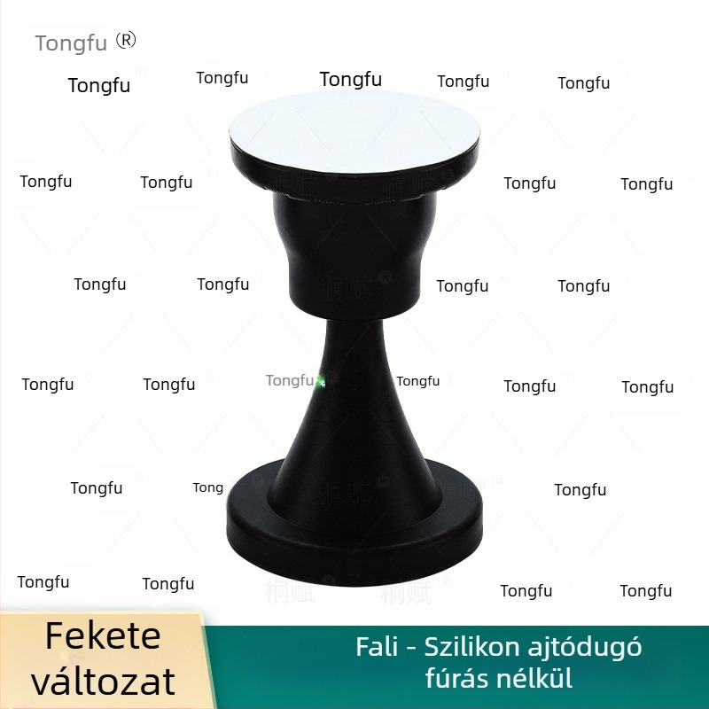 Szilikon ajtóstopper lyukasztás nélkül, csendes ütközésvédő párnával, falra szerelhető