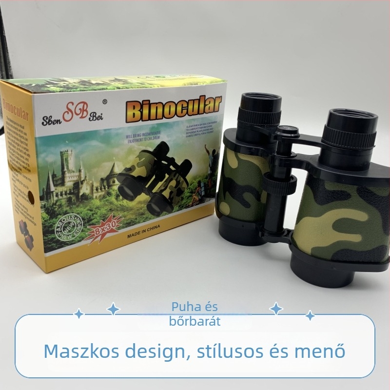 Gyermekeknek szóló 8x30 binokulár, kültéri megfigyelésre és utazásokhoz, testreszabás elérhető