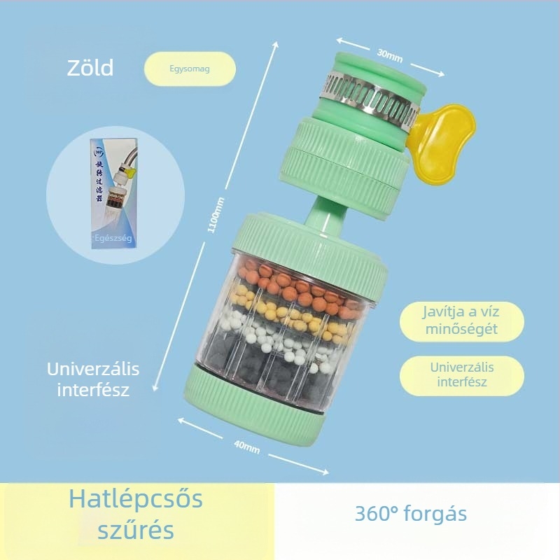 Kinyúló csap szűrő, cseppmentes védelemmel – konyhai víztisztító