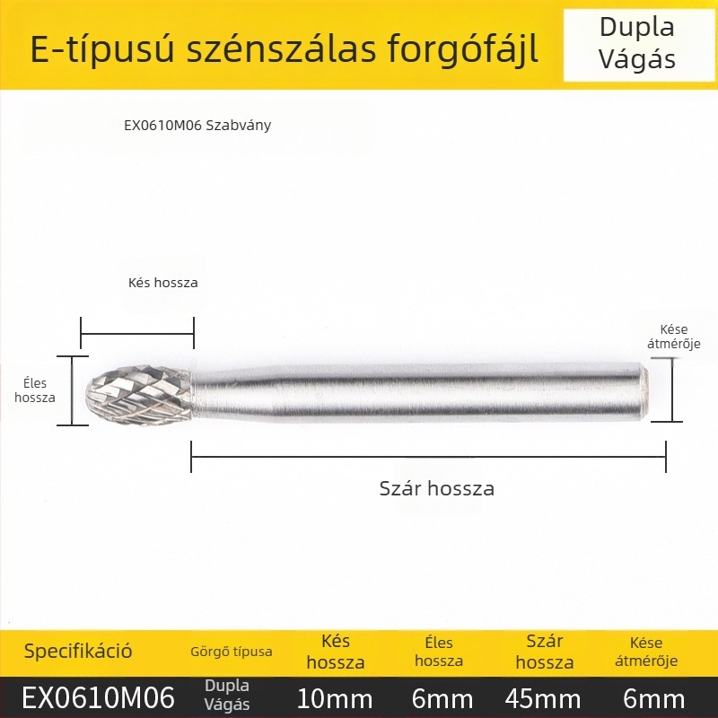 Lapos maró, gyorsacél, bevonat nélküli