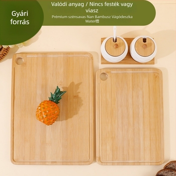Konyhai bambusz vágódeszka, kompakt, kétoldalas, kis méret
