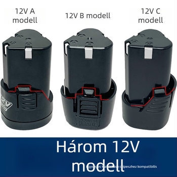 12V lítiumakkumulátor vezeték nélküli fúróhoz, újratölthető, kompatibilis 16.8V eszközökkel