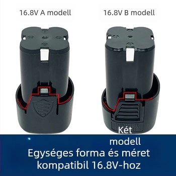 12V lítiumakkumulátor vezeték nélküli fúróhoz, újratölthető, kompatibilis 16.8V eszközökkel