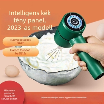 Vezeték nélküli kézi tojáshabosító krémekhez és süteményekhez — 20W, 5V, 50Hz, PP ház