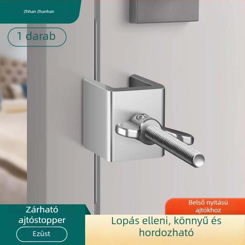 Fali ajtó Stopper Ywy 5119 – rozsdamentes acél, falra szerelt ajtóakasztó, Ct-03 láncos telepítés, standard kivitel