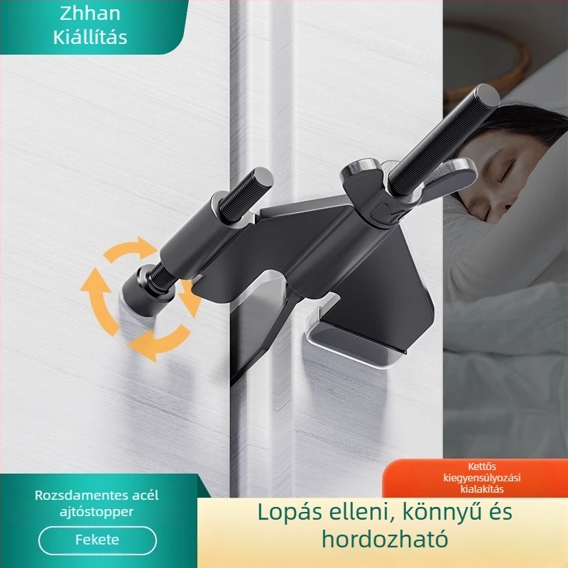 Fali ajtó Stopper Ywy 5119 – rozsdamentes acél, falra szerelt ajtóakasztó, Ct-03 láncos telepítés, standard kivitel