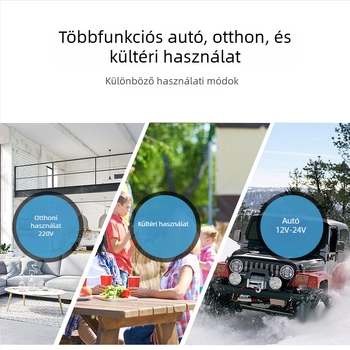 Kompreszoros autós hűtő, 16-20L, 12V/24V, 60W, -20°C-ig hűtés, testreszabható