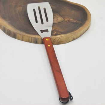 3 részes rozsdamentes acél grill eszköz készlet: grill villa, spatula és csipesz