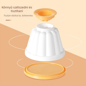 ABS pudingforma fedővel, otthoni használatra – alkalmas fagyasztott joghurtra, mousse-ra és zselére, babaételek eszköze