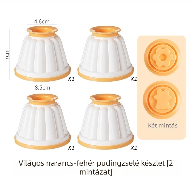 ABS pudingforma fedővel, otthoni használatra – alkalmas fagyasztott joghurtra, mousse-ra és zselére, babaételek eszköze