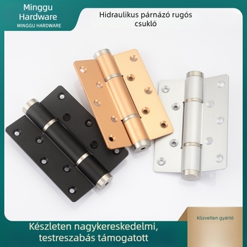 Hidraulikus csillapítós rugós ajtózsanér, alumínium‑ötvözet, matt felület, modern egyszerű stílus