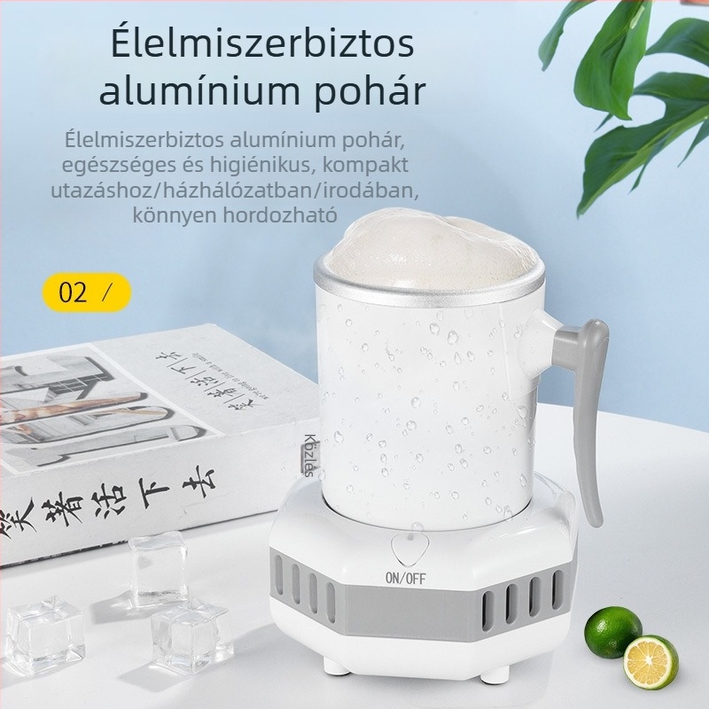 Hordozható hűtőpohár italokhoz – gyorsfagyasztás, ideális kollégiumba, irodába és autóba (Modell: 1; Fő értékesítési terület: Egyéb)