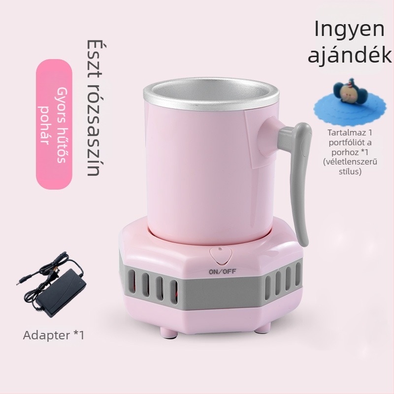 Hordozható hűtőpohár italokhoz – gyorsfagyasztás, ideális kollégiumba, irodába és autóba (Modell: 1; Fő értékesítési terület: Egyéb)