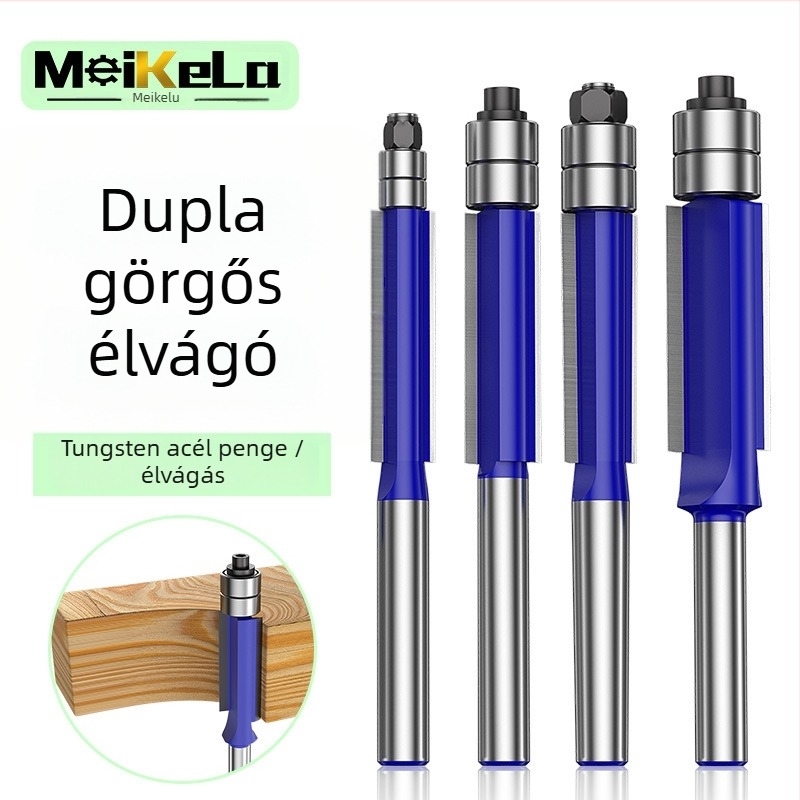 Faipari maró készlet kettős csapágyakkal és kettős élű vágófejekkel