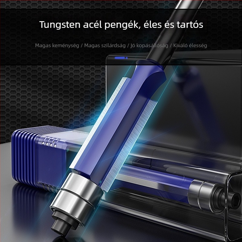 Faipari maró készlet kettős csapágyakkal és kettős élű vágófejekkel