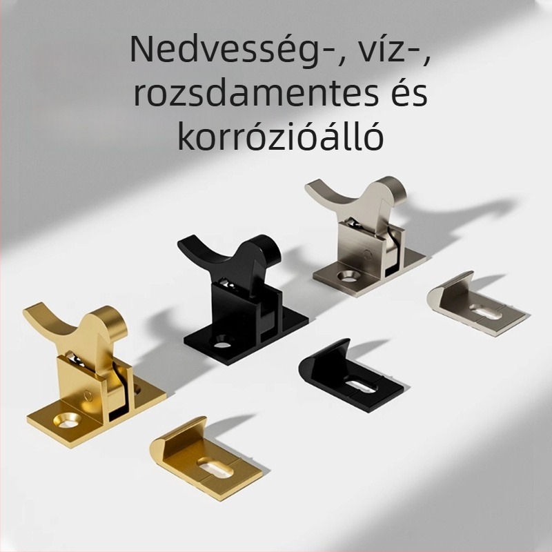 Masszív sárgaréz madár toggle csavar ajtózárhoz – F-típusú retesz, anyag: sárgaréz, elektroplatázott felület, modern minimalist stílus