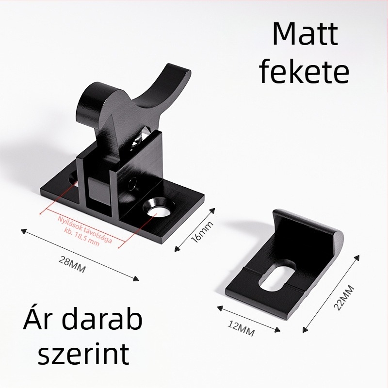 Masszív sárgaréz madár toggle csavar ajtózárhoz – F-típusú retesz, anyag: sárgaréz, elektroplatázott felület, modern minimalist stílus