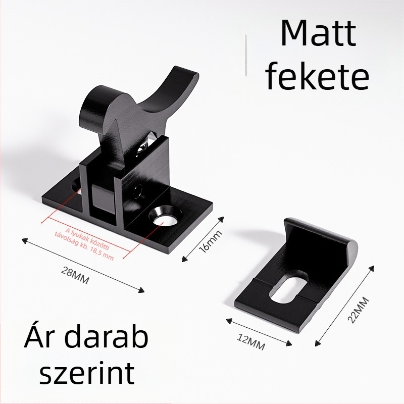 Masszív sárgaréz madár toggle csavar ajtózárhoz – F-típusú retesz, anyag: sárgaréz, elektroplatázott felület, modern minimalist stílus