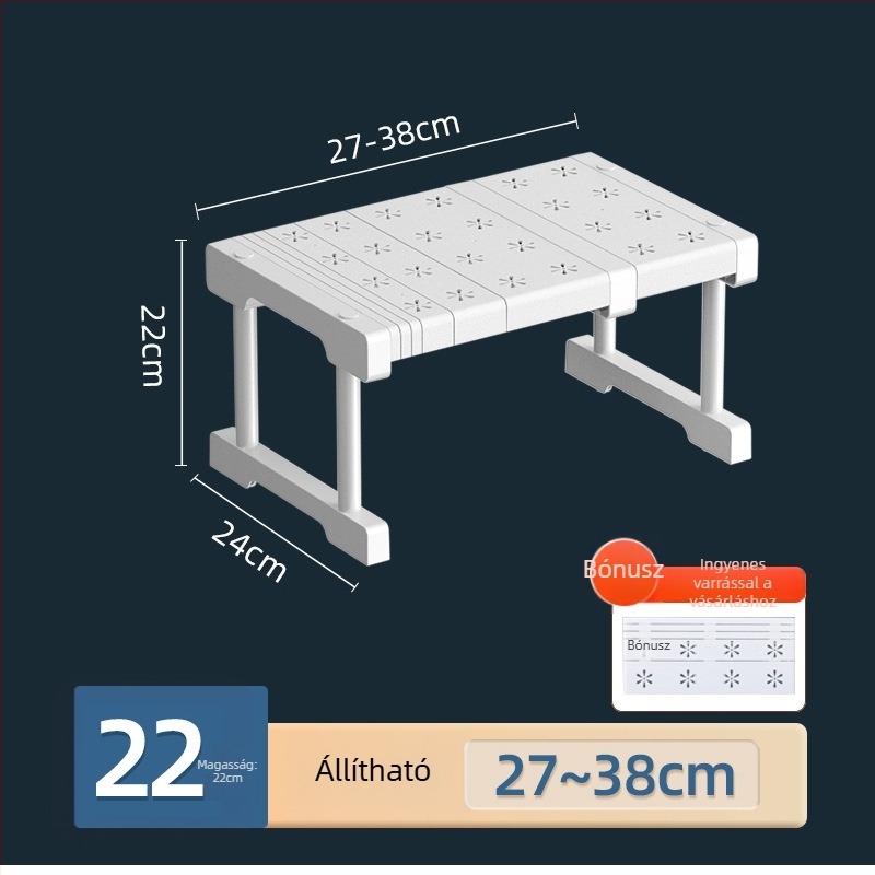 Kinyúló konyhai tároló polc – Többfunkciós, Anyag: szénacél + PS + PP, Modern, minimalist design, 2023-ban bemutatva