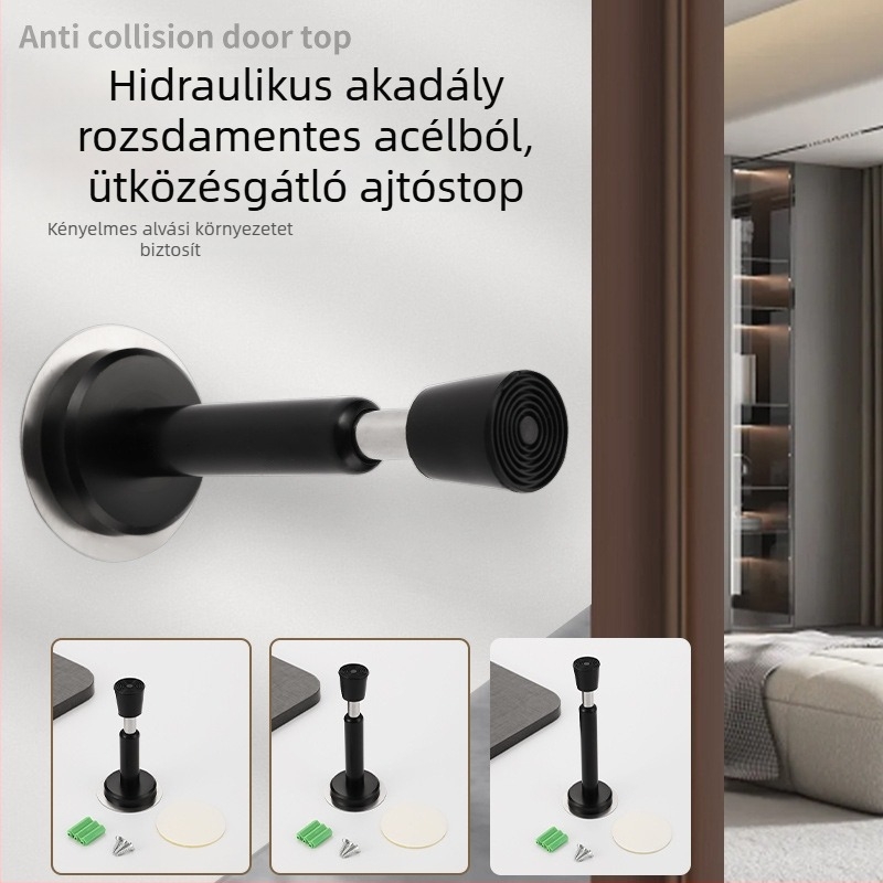 Hidraulikus ajtó felső rész, falra szerelt, 201 rozsdamentes acél, csiszolt felület, automatikus működés, szabványos típus