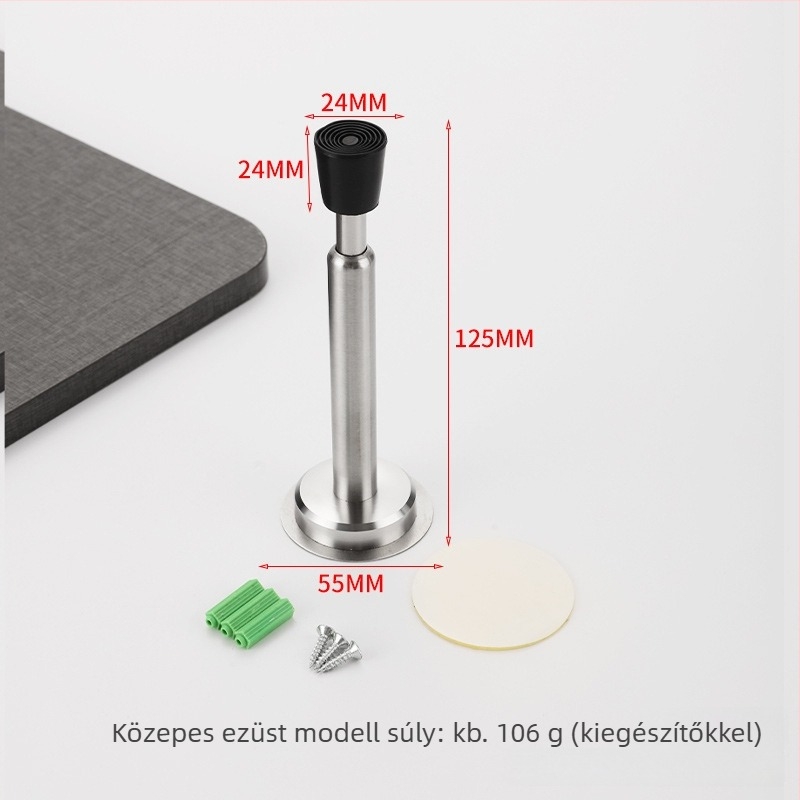 Hidraulikus ajtó felső rész, falra szerelt, 201 rozsdamentes acél, csiszolt felület, automatikus működés, szabványos típus