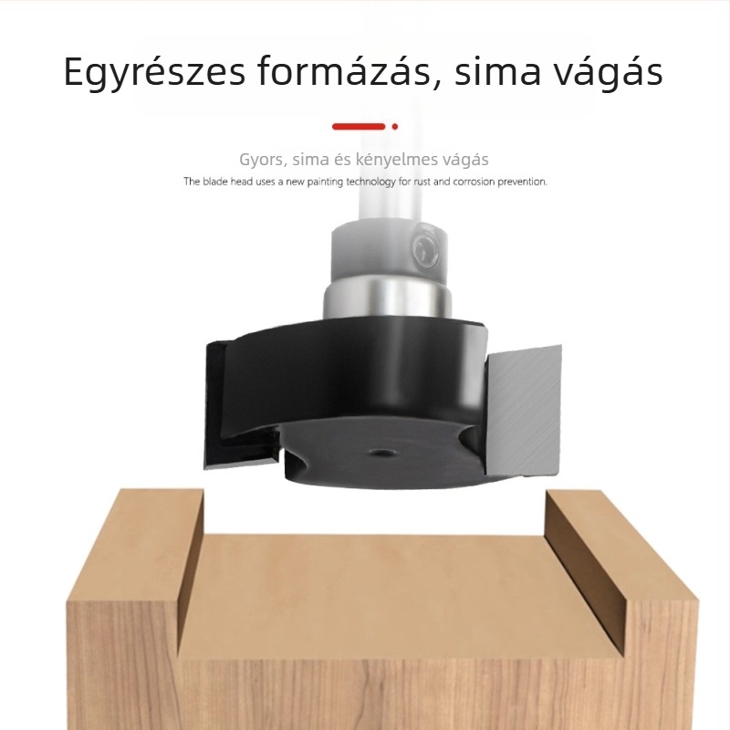 T-típusú penge famegmunkáló gépekhez, slotting kés, Edge Trimmer, 6-os tengely, 1/4 hüvelykes csapágy